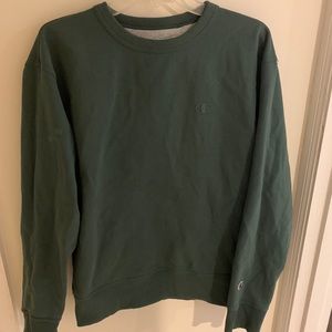 Champion dark green crew neck